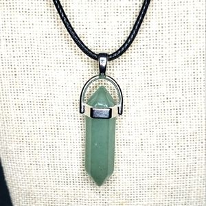 Aventurine double point necklace